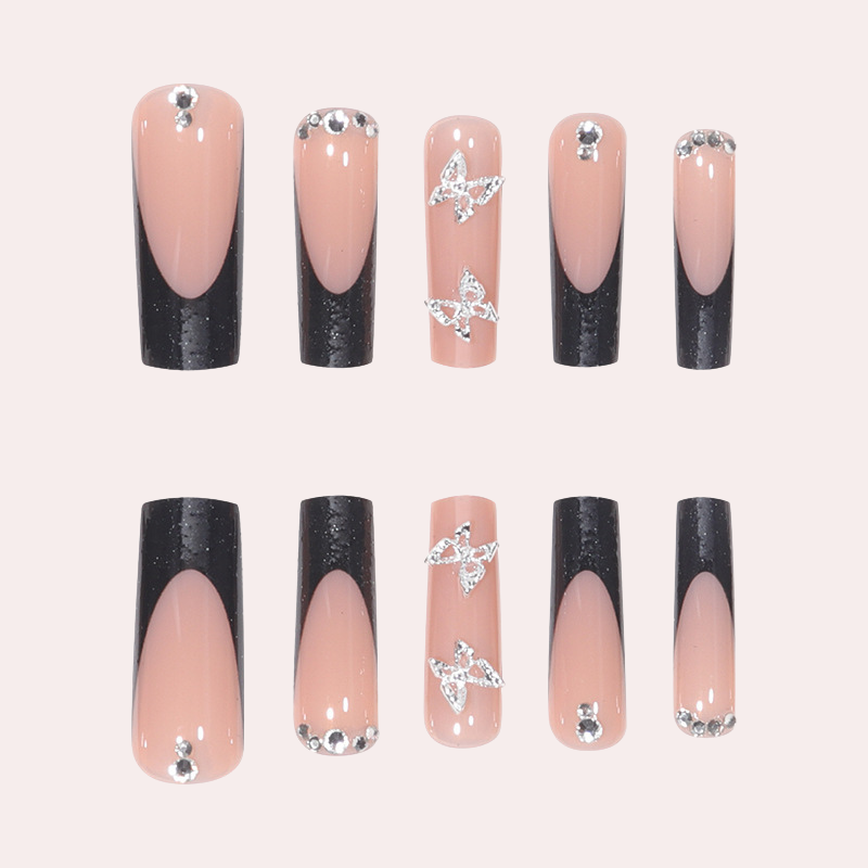 Bling Diamond Butterfly 24pcs/Set Press On Nails SGCY-162