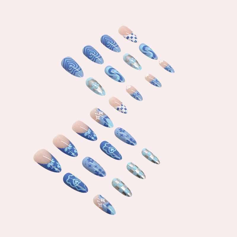 Underwater World 24pcs/Set Press On Nails W681