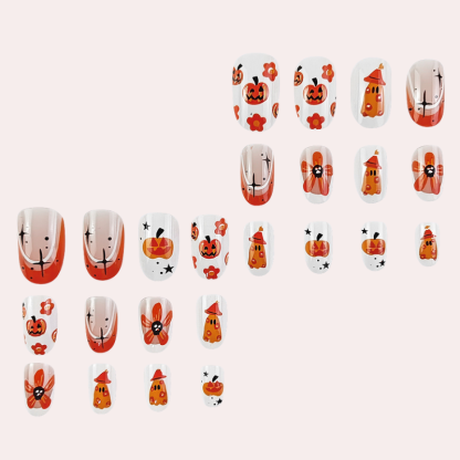 Sweet Pumpkin 24 Pcs/Set Press On Nails DY1424-B7