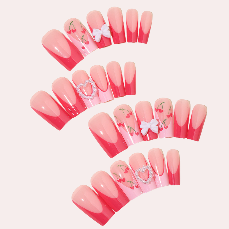 Sweet Angel 24pcs/Set Press On Nails  XH-92-82
