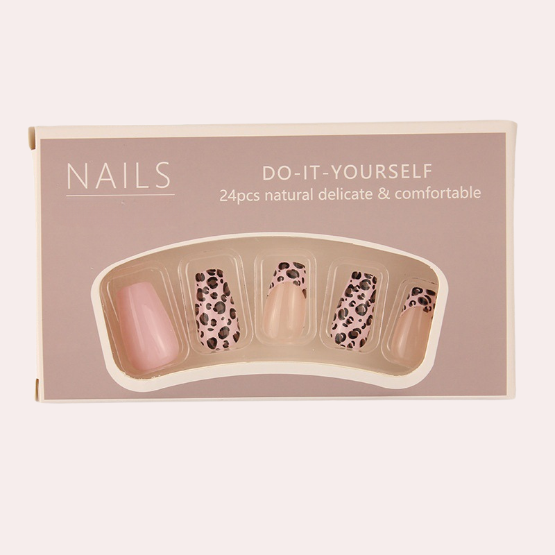 Pinky Leopard 24Pcs/set Press-on Nail Set