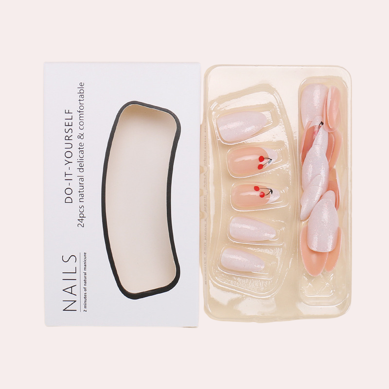 French Cherry 24Pcs/set Press-on Nail Set