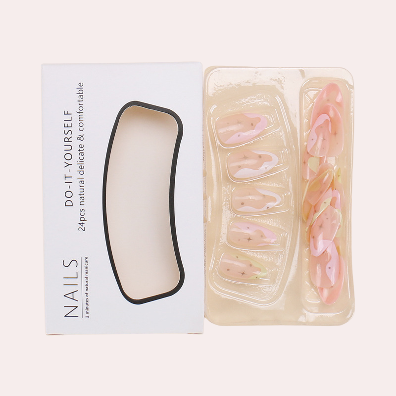 French Star 24Pcs/set Press-on Nail Set