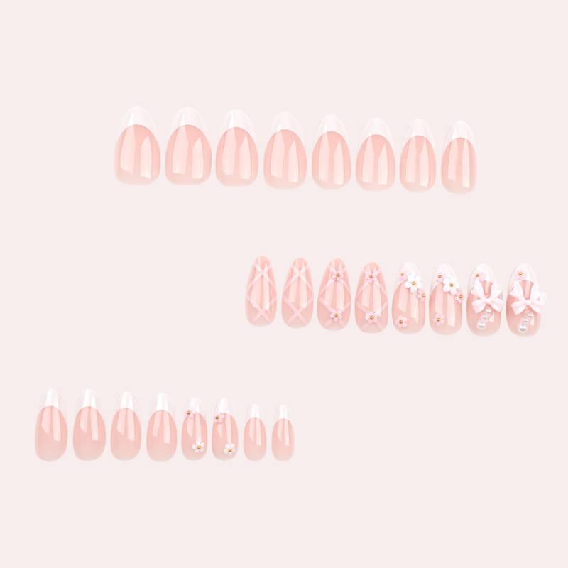  Cute Bow 24 Pcs Press-on Nails Set