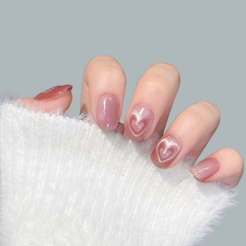 Heartbeat Signal (Handmade) / 10PCS Nail Set