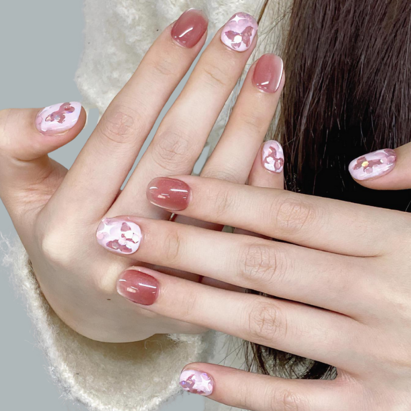 Shining Butterfly (Handmade) / 10PCS Nail Set