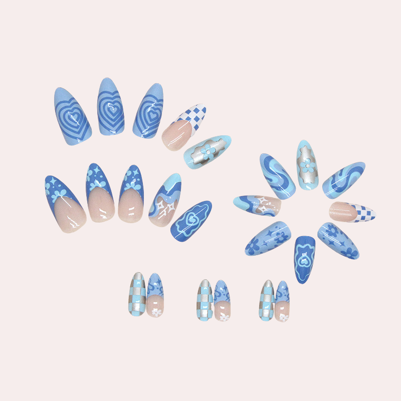 Underwater World 24pcs/Set Press On Nails W681