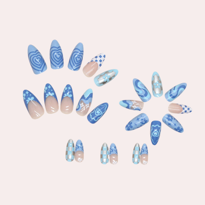 Underwater World 24pcs/Set Press On Nails W681