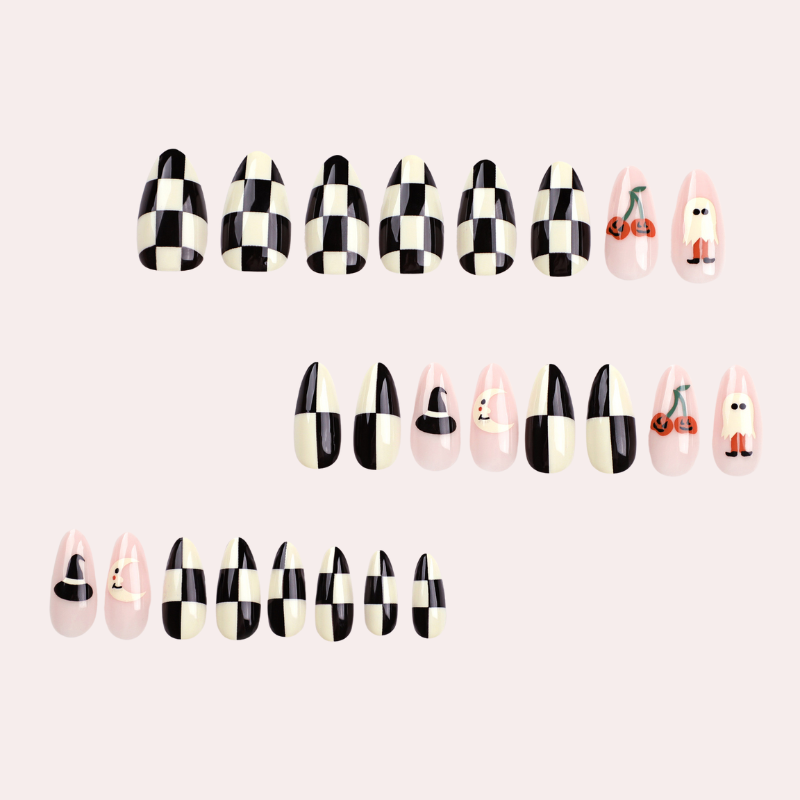 Chest Pattern Halloween 24 Pcs/Set Press On Nails JP3124