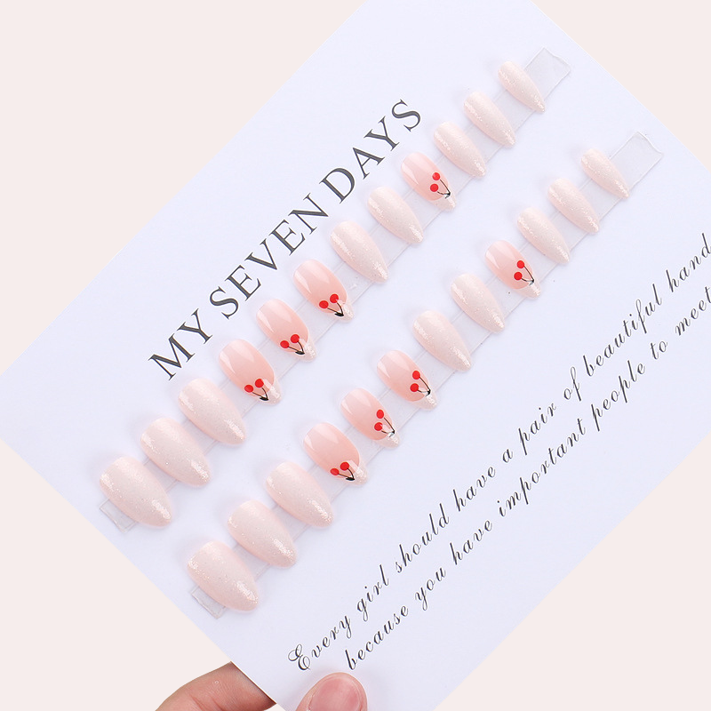 French Cherry 24Pcs/set Press-on Nail Set