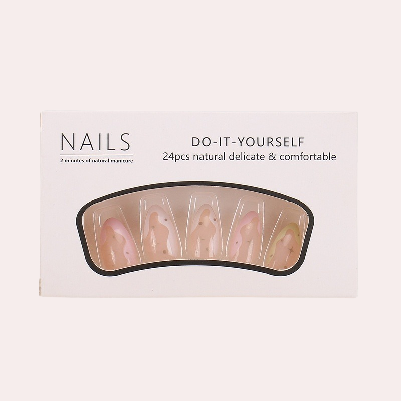 French Star 24Pcs/set Press-on Nail Set