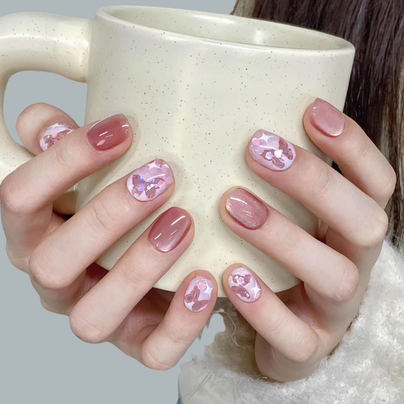 Shining Butterfly (Handmade) / 10PCS Nail Set