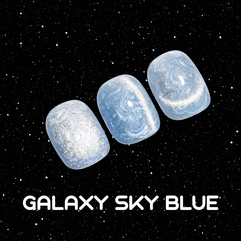Spiral Galaxy Cat Eye Nail Gel Polish