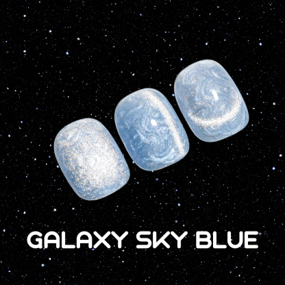 Spiral Galaxy Cat Eye Nail Gel Polish