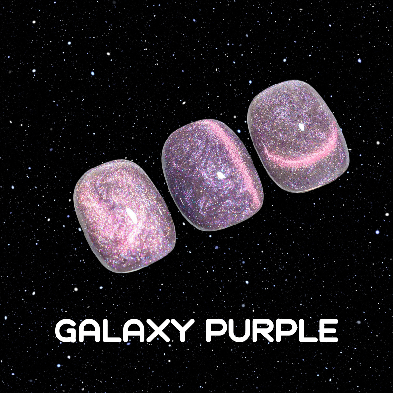Spiral Galaxy Cat Eye Nail Gel Polish