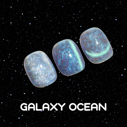 Spiral Galaxy Cat Eye Nail Gel Polish