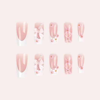  Cute Bow 24 Pcs Press-on Nails Set