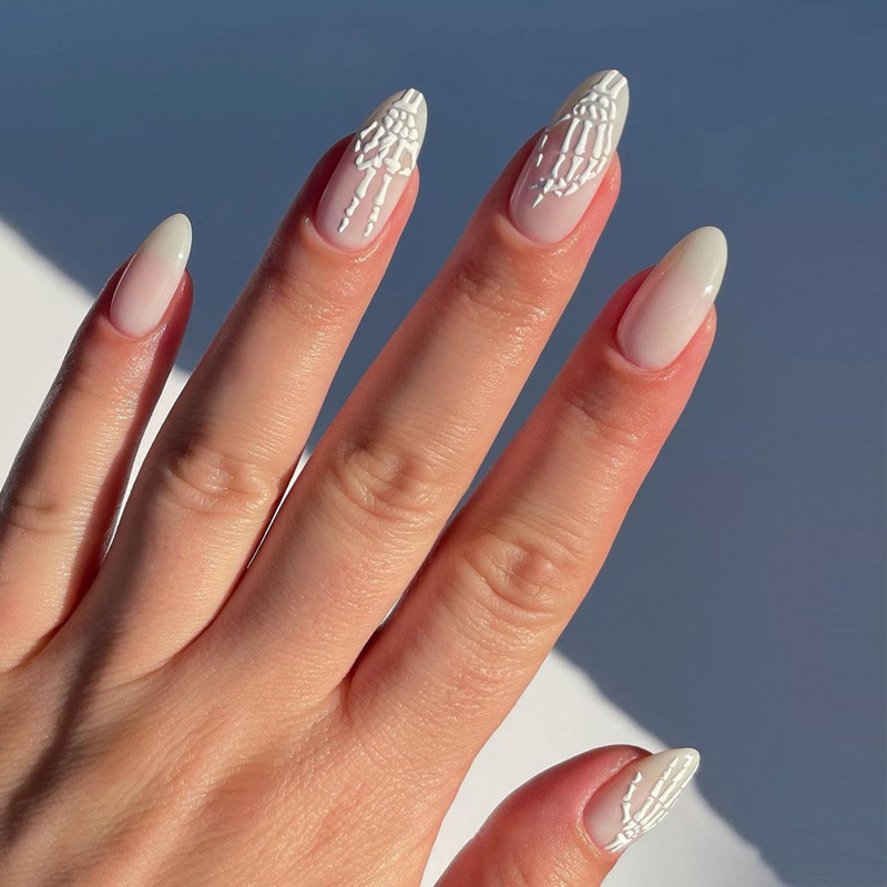 Skeleton 24Pcs/set Press-on Nail Set