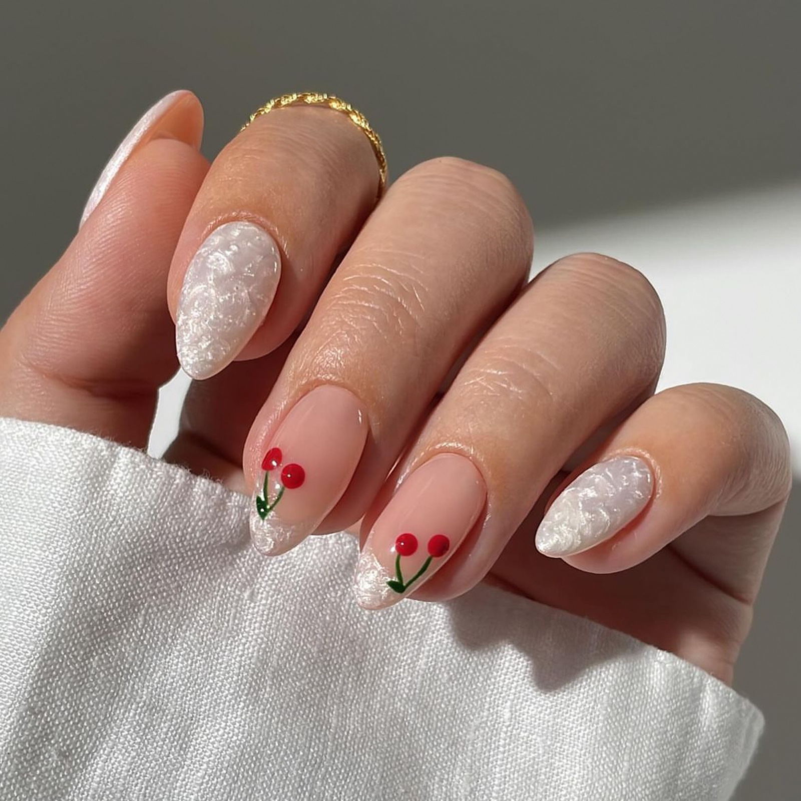 French Cherry 24Pcs/set Press-on Nail Set