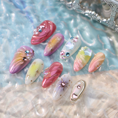 Undersea Treasures (Handmade) / 10PCS Nail Set
