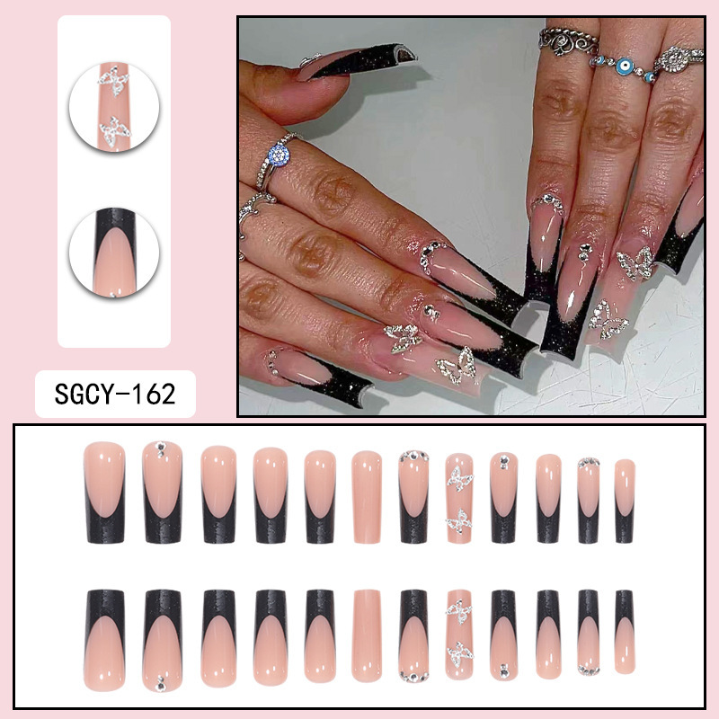 Bling Diamond Butterfly 24pcs/Set Press On Nails SGCY-162