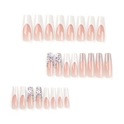 Flash Dimond 24 Pcs Press-on Nails Set