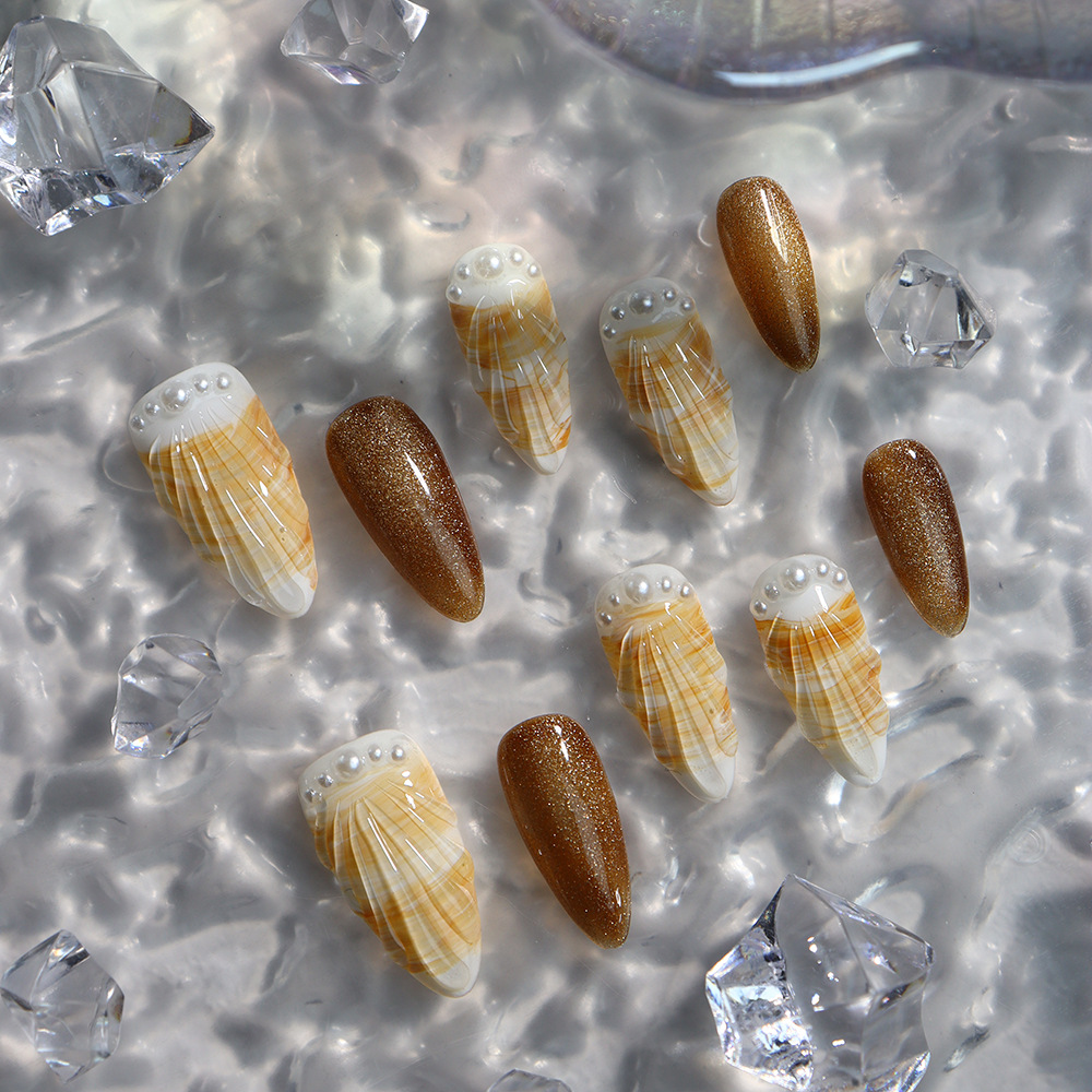 Small Shell (Handmade) / 10PCS Nail Set
