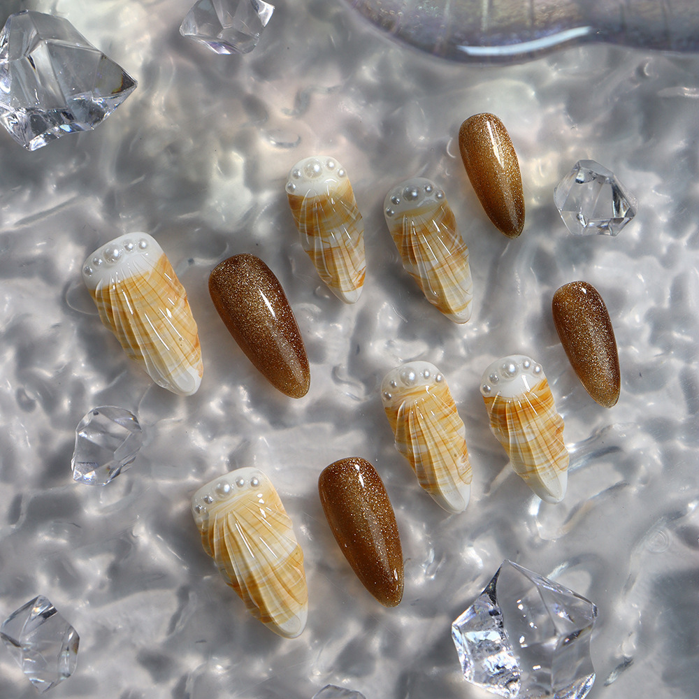 Small Shell (Handmade) / 10PCS Nail Set