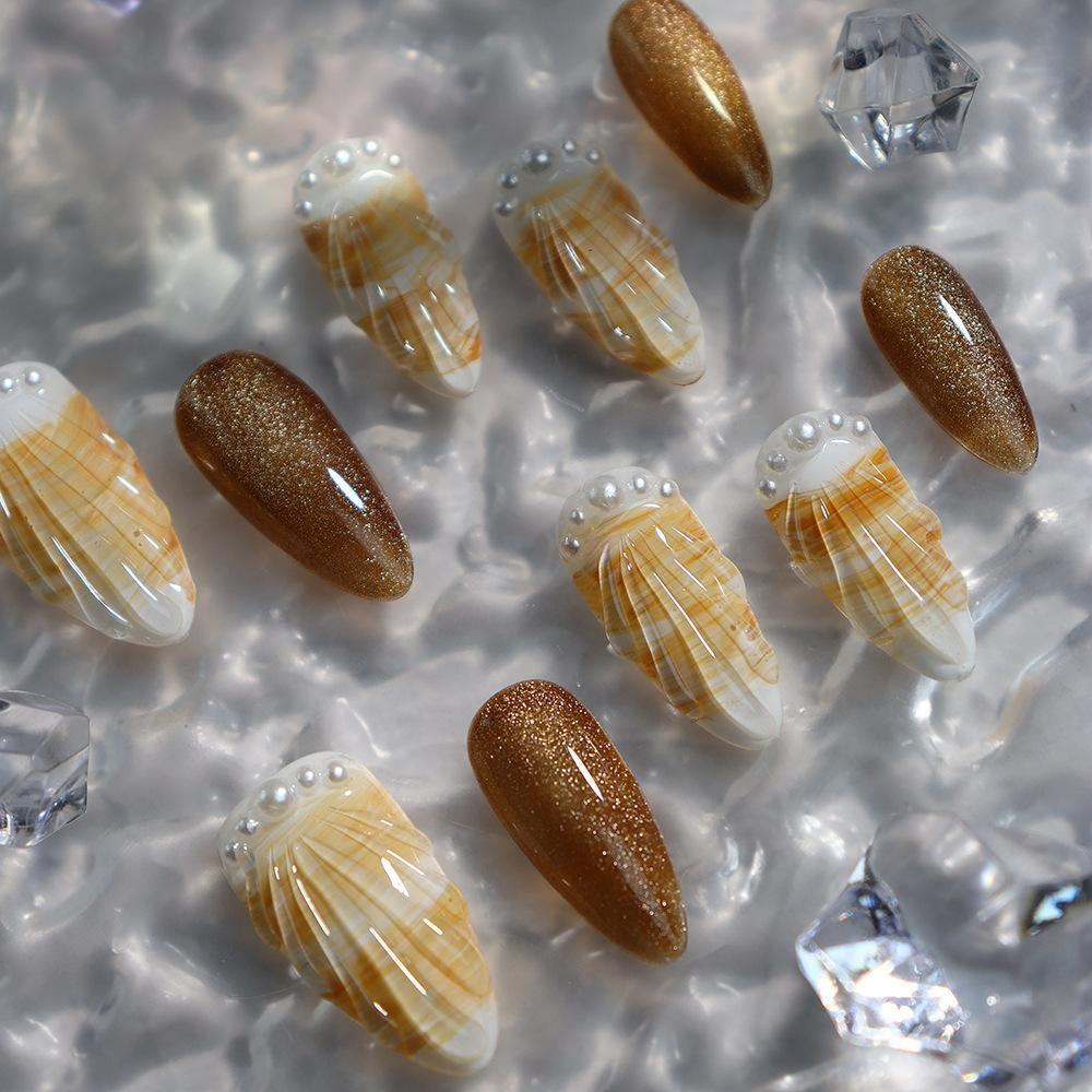 Small Shell (Handmade) / 10PCS Nail Set
