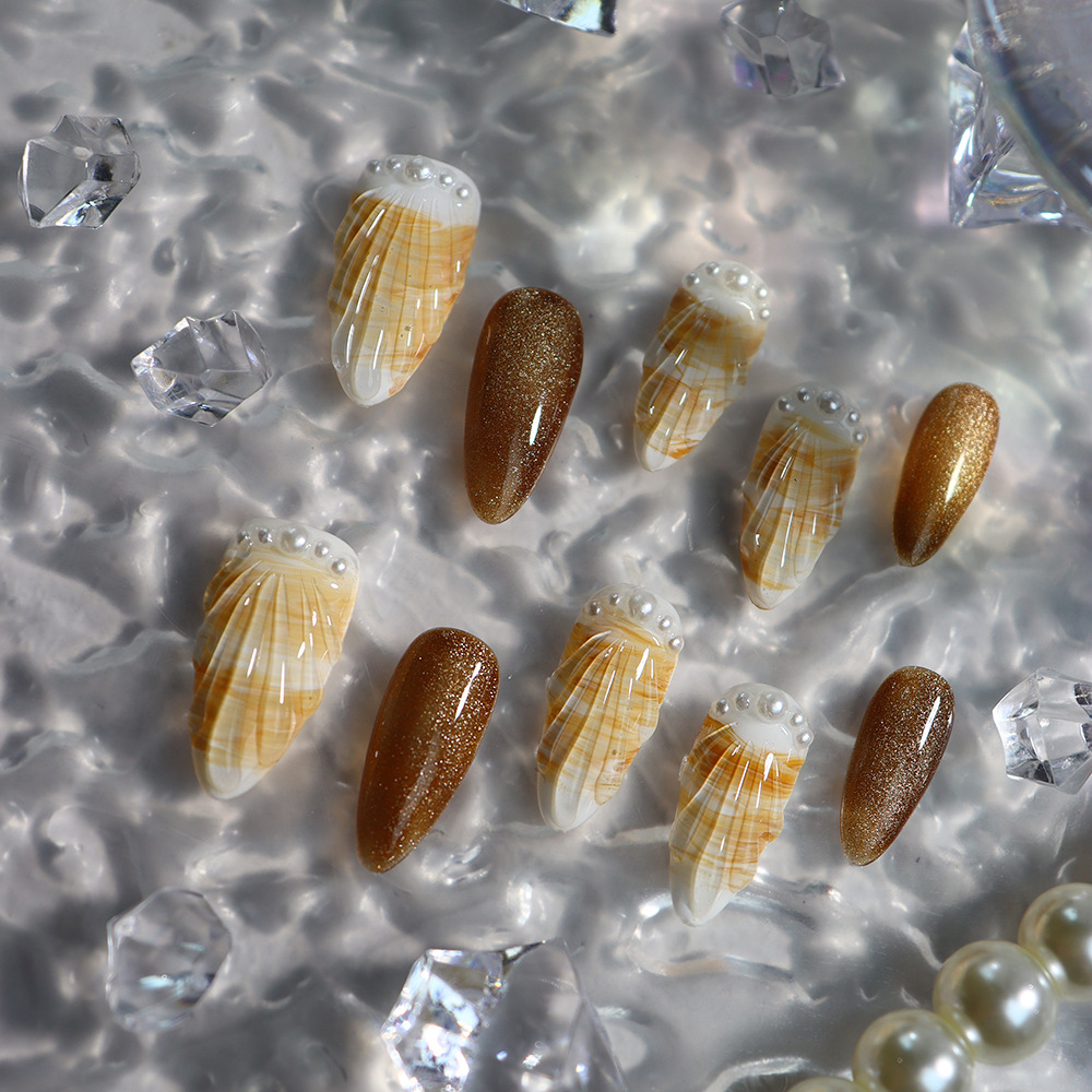 Small Shell (Handmade) / 10PCS Nail Set