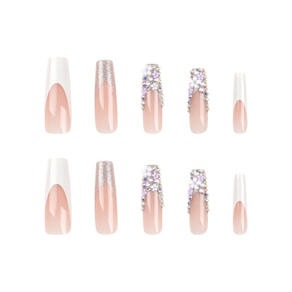 Flash Dimond 24 Pcs Press-on Nails Set