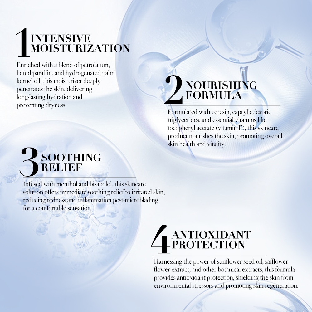 Harmony Heal Care Moisturize Skin Moisturize and nourish the skin. Reduce the redness of brows.