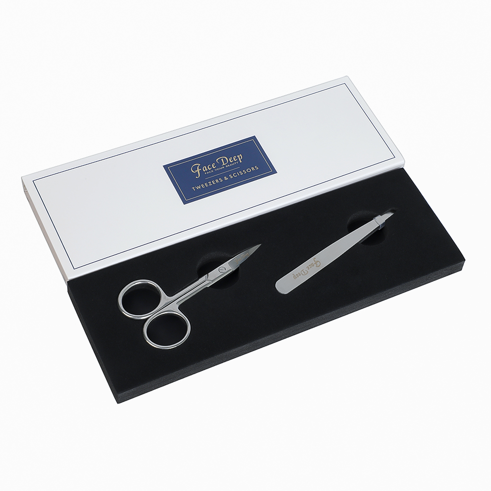 Face Deep Scissors and Tweezers