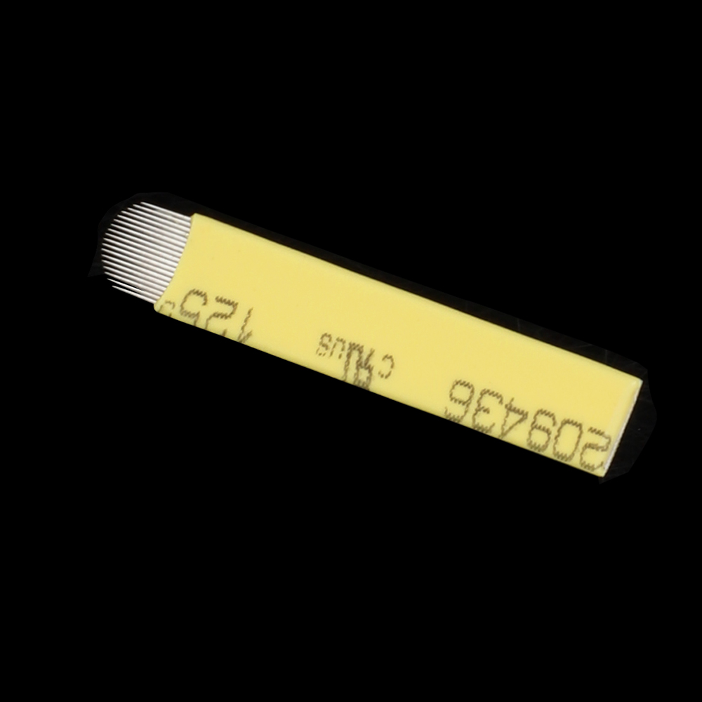 18U 0.20mm Yellow Microblading Blade