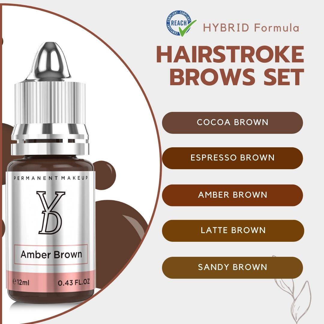 REACH Compliant Hairstroke Brows Pigment Kit