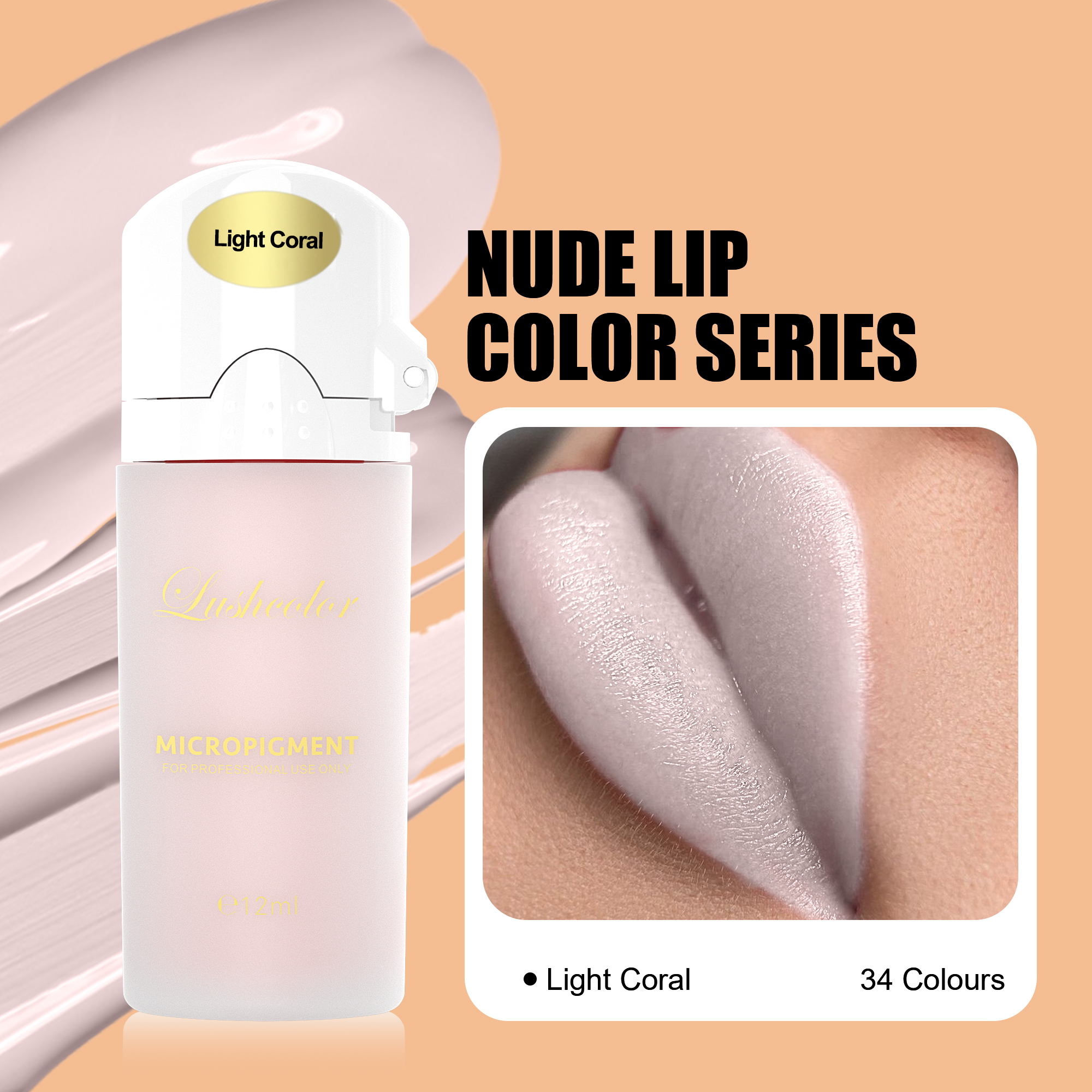 LUSHCOLOR TOP MICRO PIGMENTS Liquid Light Coral