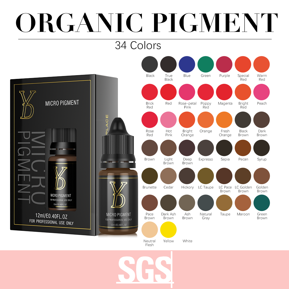 All Colors YD PMU Orangic Liquid Pigment 12ML