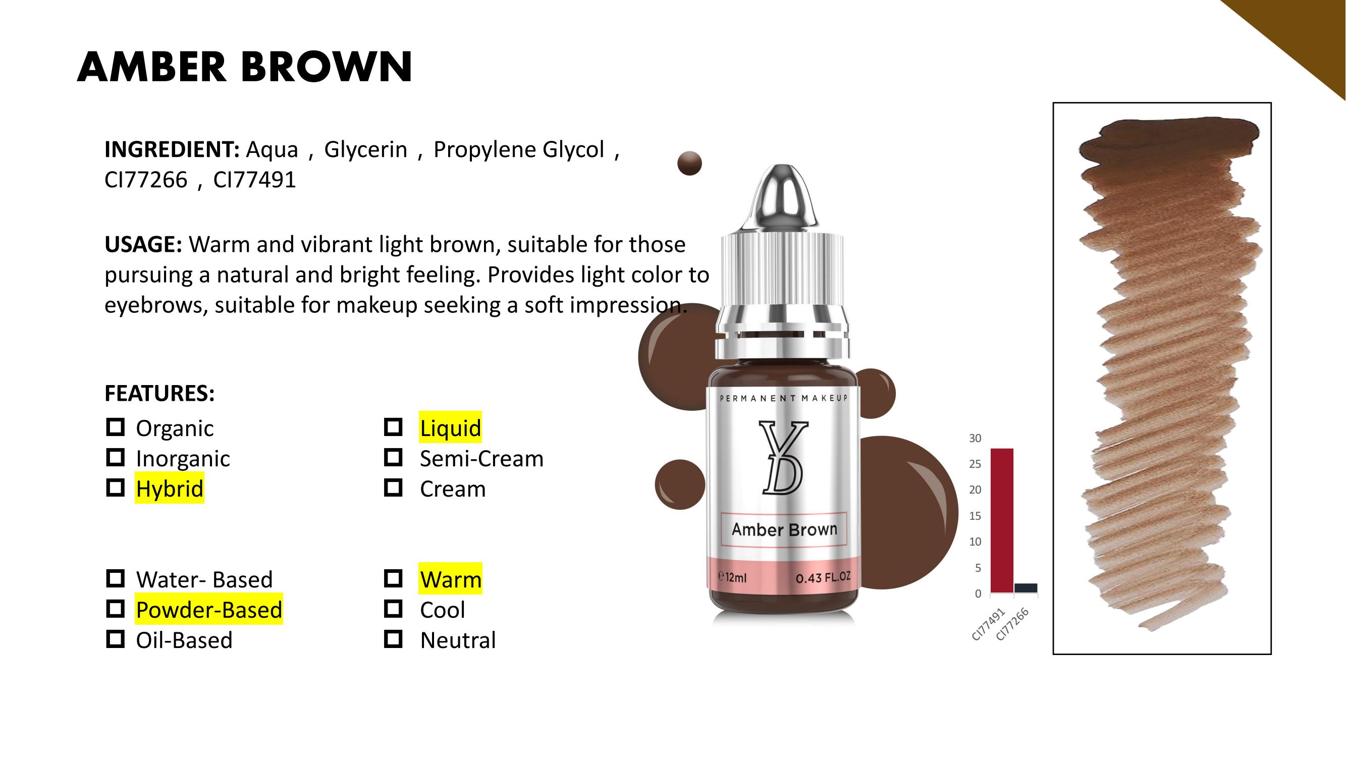 REACH Compliant Hairstroke Brows Pigment Kit