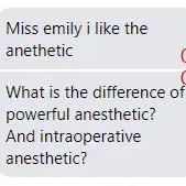 Pre-Operation Anesthetic