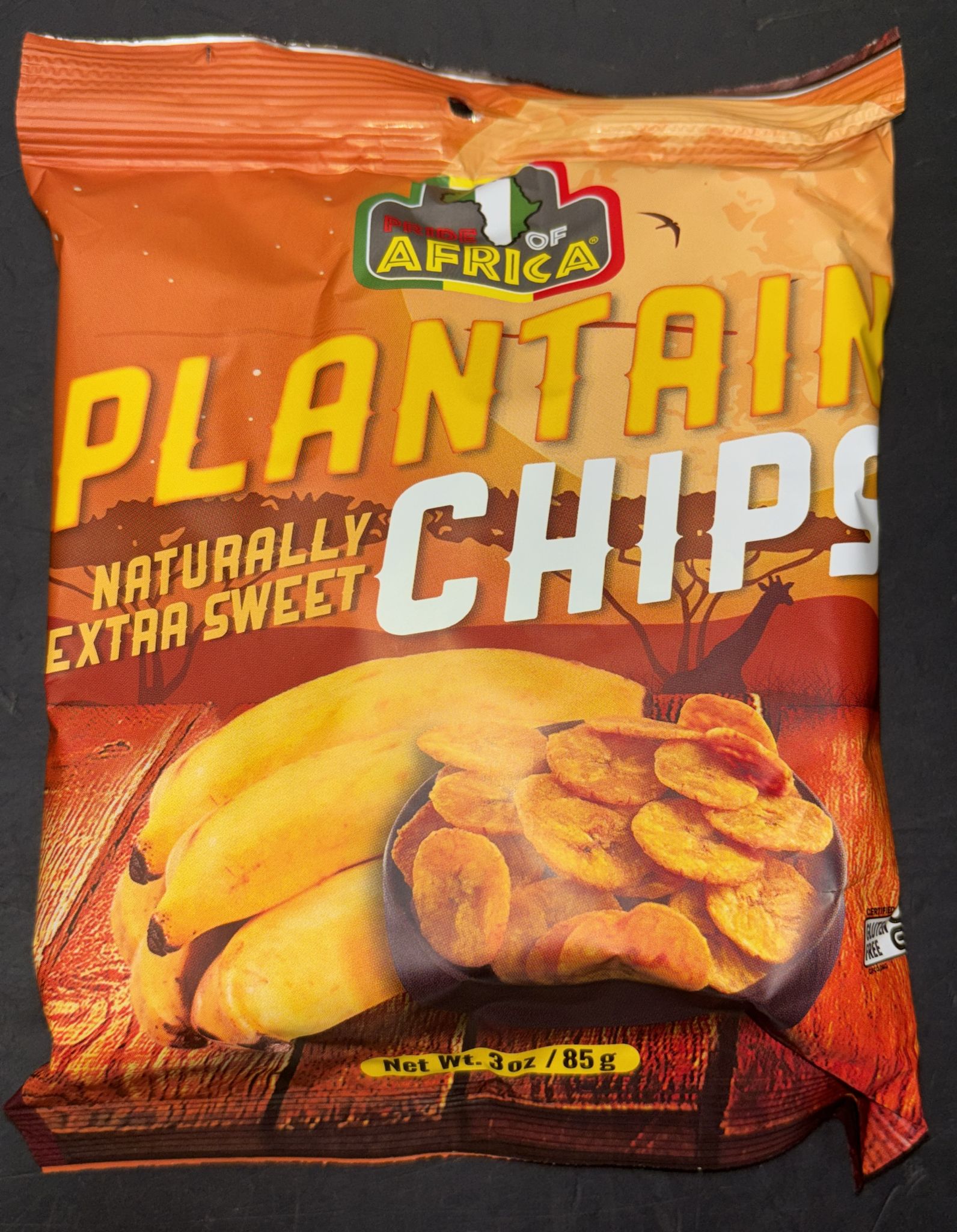 Pride of Africa Plantain Chips - Naturally Sweet