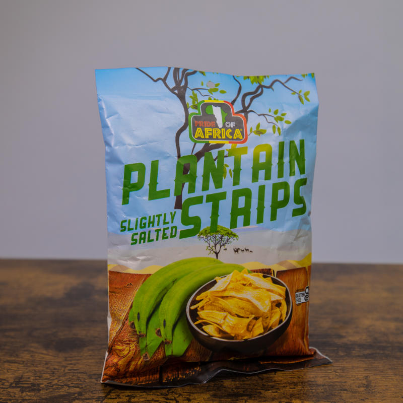 Pride of Africa Plantain Chips/Strips - Slightly Salted 