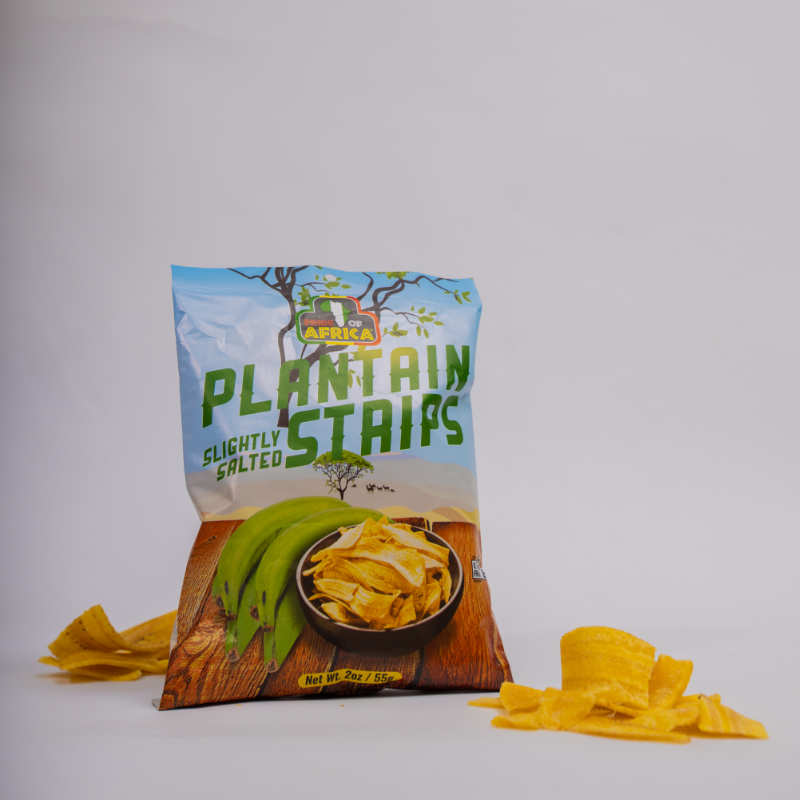 Pride of Africa Plantain Chips/Strips - Slightly Salted 