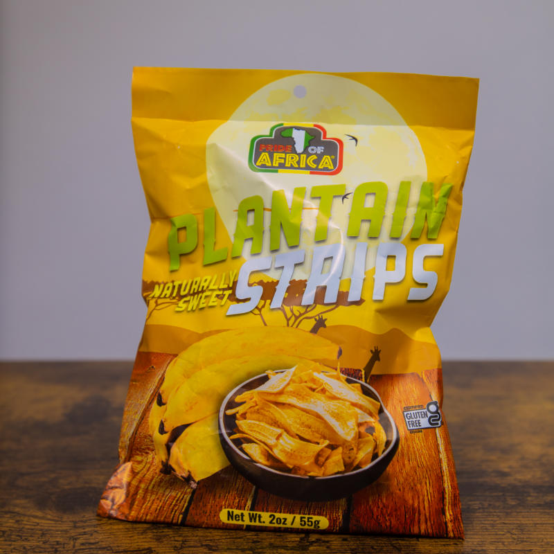 Pride of Africa Plantain Chips/Strips - Naturally Sweet