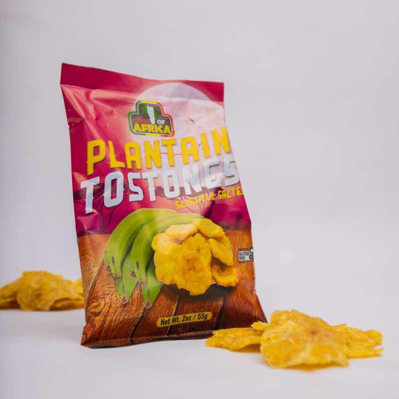 Pride of Africa Plantain Chips/Tostones - Slightly Salted