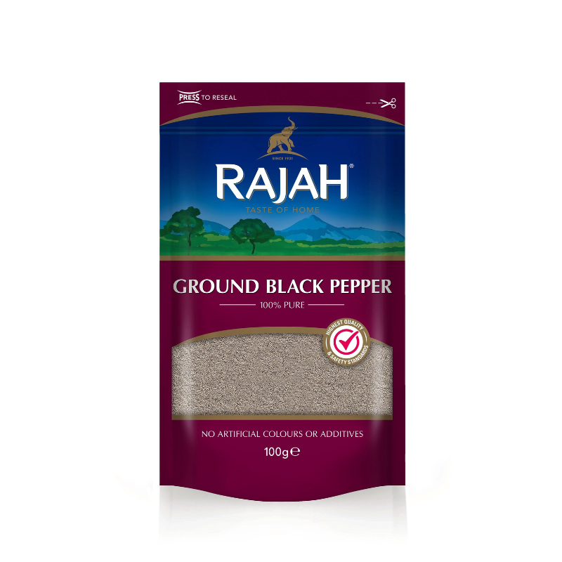Rajah Black Pepper Ground 100G