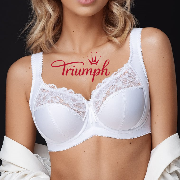 Triumph-3® Pieces💖Άνετο σουτιέν Plus Size με κεντημένη δαντέλα