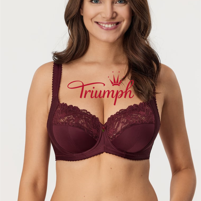 Triumph-3® Pieces💖Άνετο σουτιέν Plus Size με κεντημένη δαντέλα