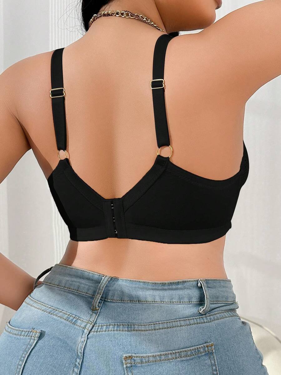 Triumph - 4 częściowy komplet 🔥 Wygodny biustonosz z koronki z nadrukiem