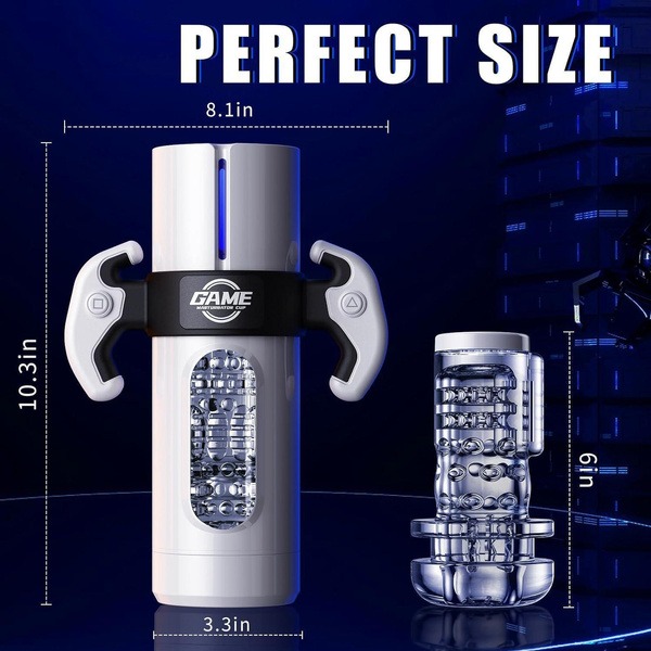 9 pchnięć, 9 wibracji, 5 funkcji ssania i podgrzewania męski masturbator