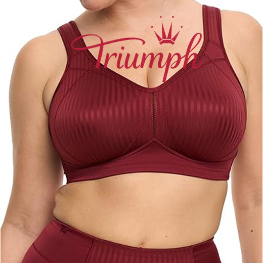 Triumph - 3-pak 💥 Miękkiego biustonosza bawełnianego w paski